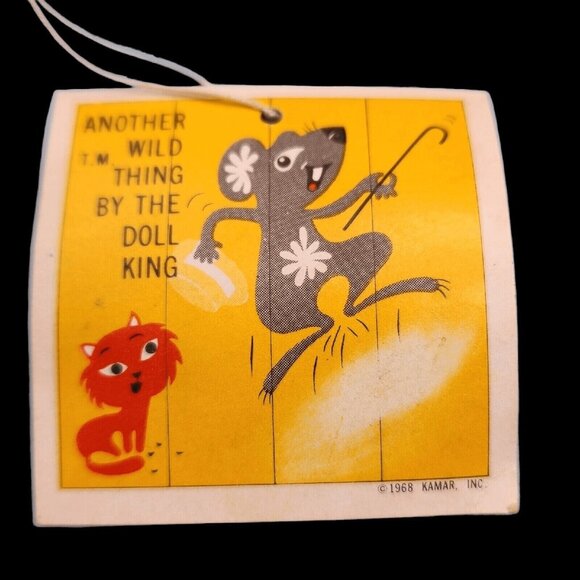 Siamese Cat Kamar Green Eyes Mimi 1968 Vintage Fuzzy Hair Rubber Toy Japan Big E - Picture 9 of 10